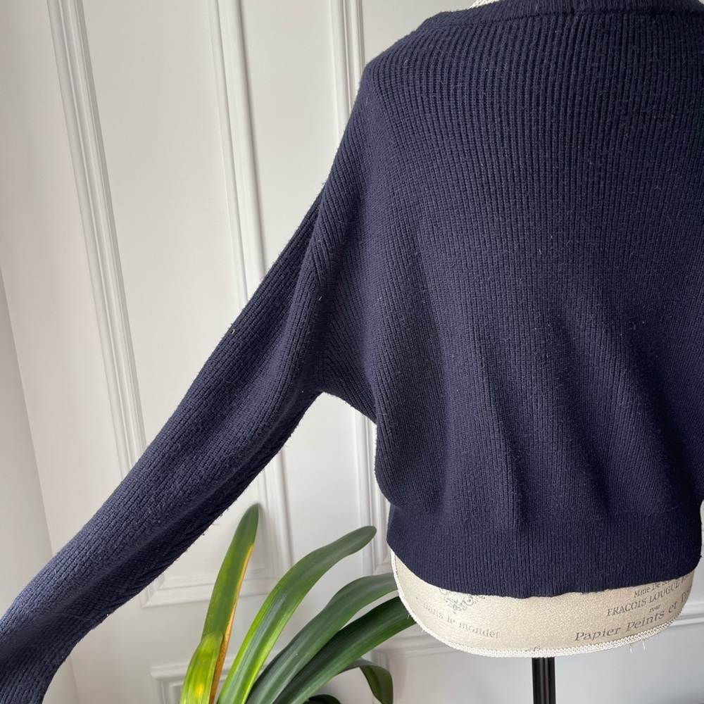 Zara Navy Blue Women's Sweater - Picture 6 of 7